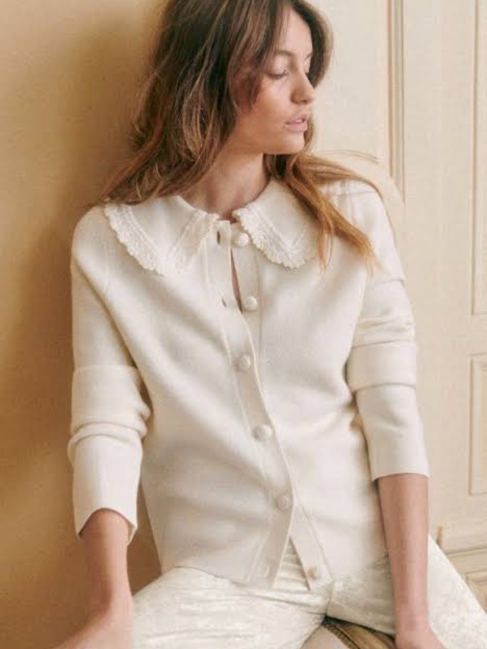 Sezane Bettany Ecru NWT